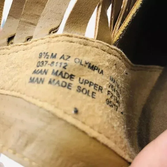 Arizona Jeans Womens Boots 9.5 Olympia Booties Memory Foam Brown Ankle Zip Weave - Picture 10 of 11